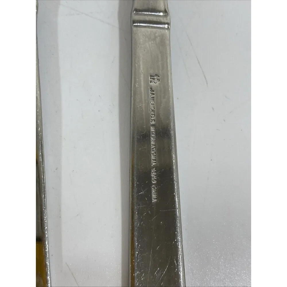 SET (4)VTG JA HENCKELS INTERNATIONAL 18/10 CHINA SALAD FORKS EARL‎ SS
